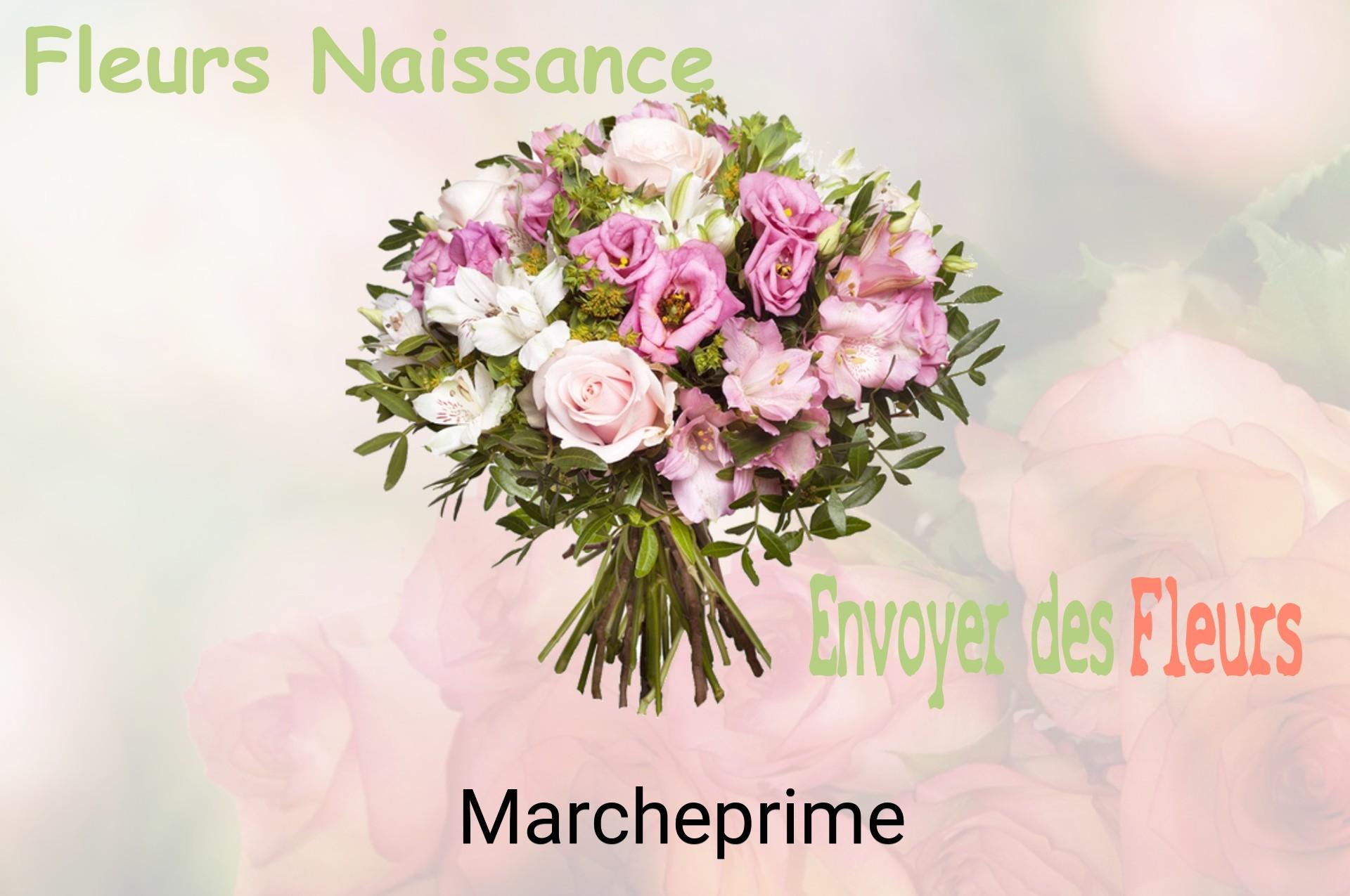 Bouquet de fleurs de naissance livré à Marcheprime